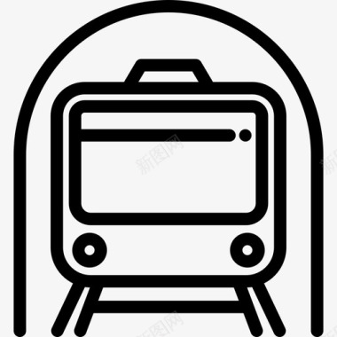 地铁交通图标收集线性图标