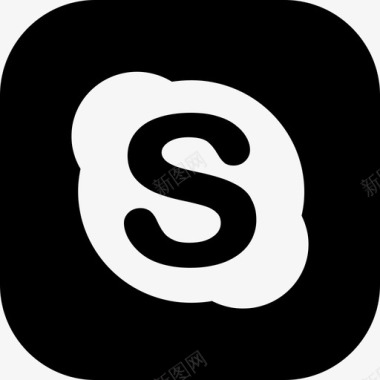 Skype社交媒体9稳定图标图标