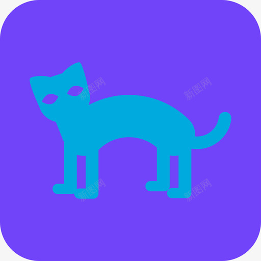 猫动物色彩万圣节元素图标svg_新图网 https://ixintu.com 动物 猫 色彩万圣节元素