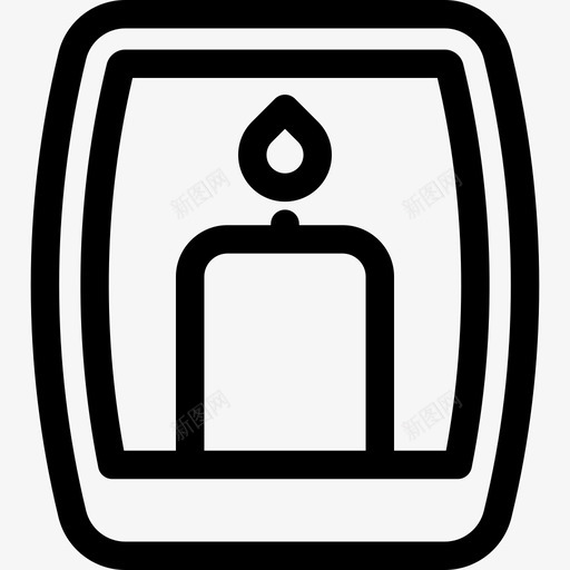 蜡烛其他线性浪漫元素图标svg_新图网 https://ixintu.com 其他 线性浪漫元素 蜡烛