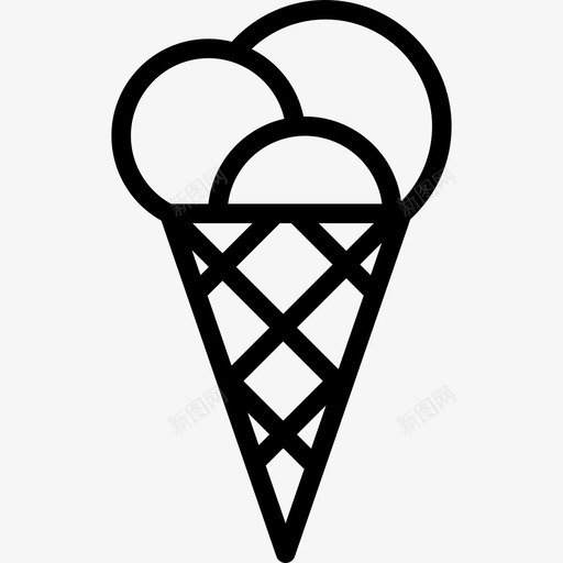 冰淇淋食品饮料直饮图标svg_新图网 https://ixintu.com 冰淇淋 直饮 食品饮料