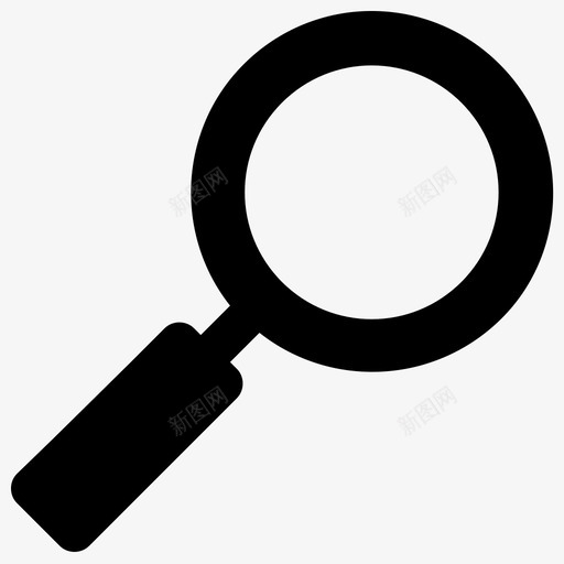 放大镜侦探镜搜索工具图标svg_新图网 https://ixintu.com 侦探镜 在线学习字形图标 搜索工具 放大镜