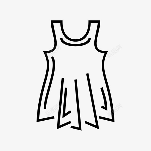 女装衣服人图标svg_新图网 https://ixintu.com 人 女装 款式 衣服 衬衫 购物红轮廓