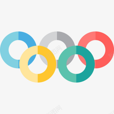 奥运会奥运会色彩平淡图标图标