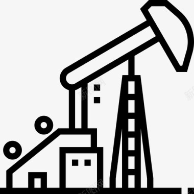 泵千斤顶石油工业线性图标图标