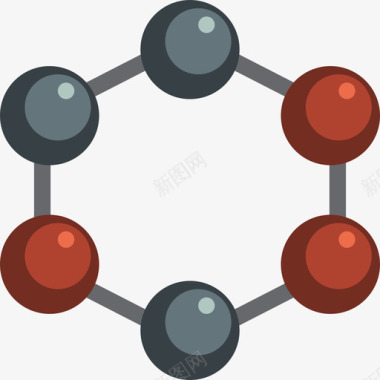 分子教育16扁平图标图标