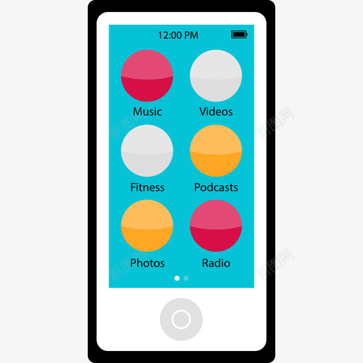 Ipod电子产品11扁平图标svg_新图网 https://ixintu.com Ipod 扁平 电子产品11