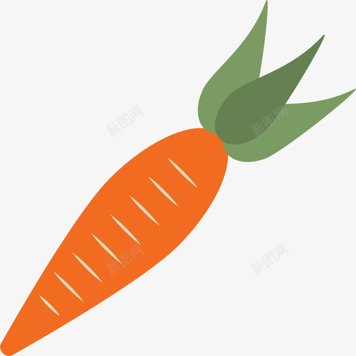 胡萝卜食物农场元素汇编图标svg_新图网 https://ixintu.com 农场元素汇编 胡萝卜 食物