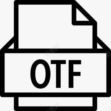 Otf文件格式线性图标图标