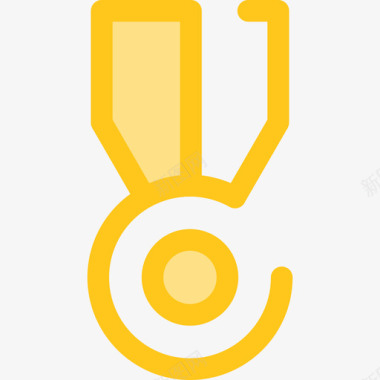 奖章工作效率黄色图标图标