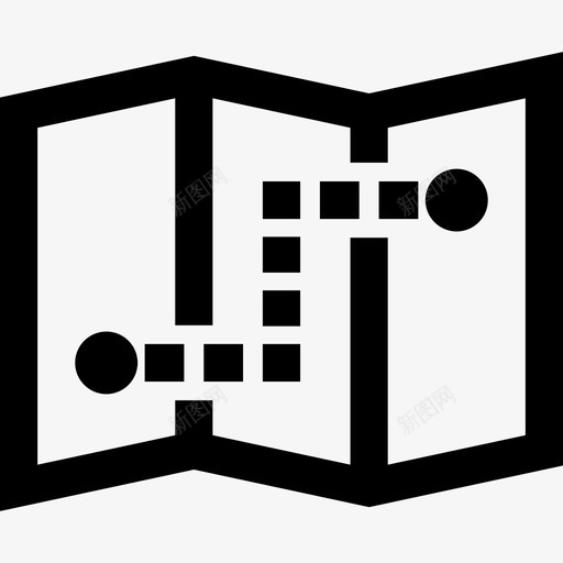 地图探险和旅行套装线性图标svg_新图网 https://ixintu.com 地图 探险和旅行套装 线性