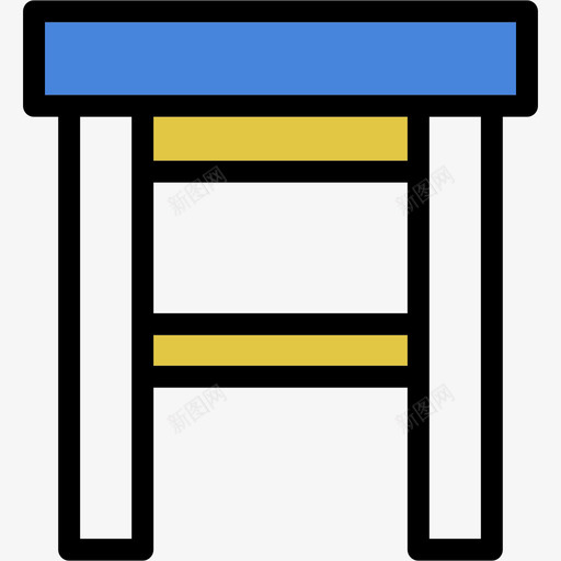 凳子线性颜色内务元素线性颜色图标svg_新图网 https://ixintu.com 凳子 线性颜色 线性颜色内务元素