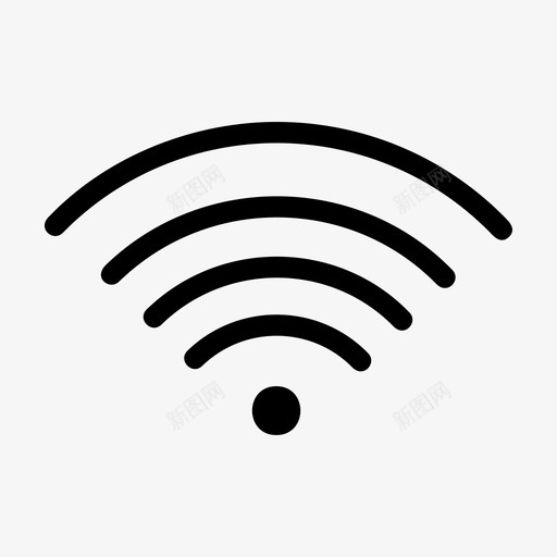 wifi接口信号图标svg_新图网 https://ixintu.com wifi 信号 接口 符号