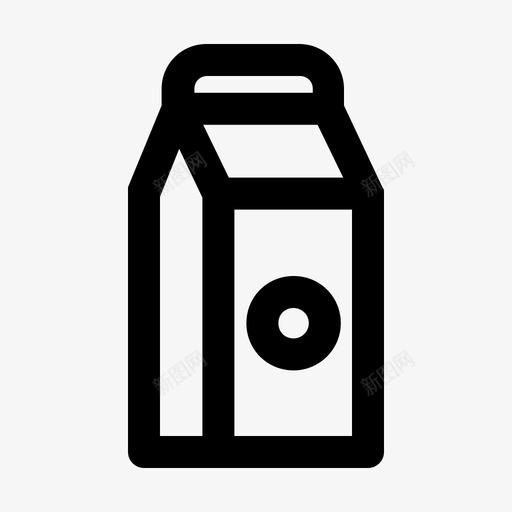 牛奶饮料新鲜图标svg_新图网 https://ixintu.com 健康 新鲜 牛奶 食品饮料 饮料