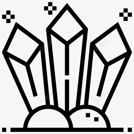 水晶宝石珠宝图标svg_新图网 https://ixintu.com 宝石 水晶 游戏元素系列 珠宝 石头