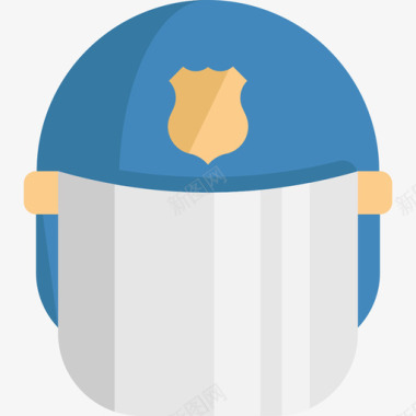 头盔警察3平头图标图标