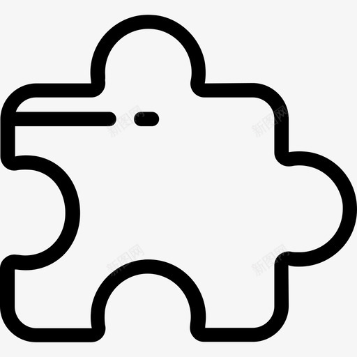 拼图为你的接口2线性图标svg_新图网 https://ixintu.com 为你的接口2 拼图 线性
