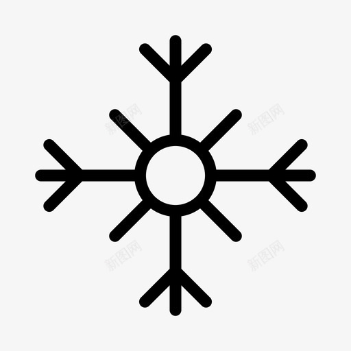 雪冷水晶图标svg_新图网 https://ixintu.com 冬天 冰 冷 圣诞节 水晶 雪