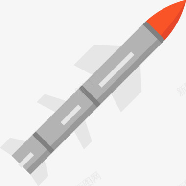 火箭武器2扁平图标图标