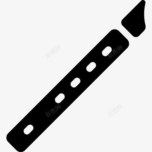 长笛乐器8填充图标svg_新图网 https://ixintu.com 乐器8 填充 长笛
