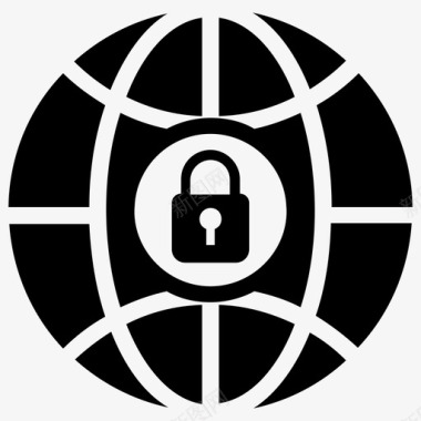 网络安全数据保护互联网安全图标图标