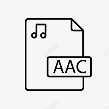 aac文件音频文件文档图标图标
