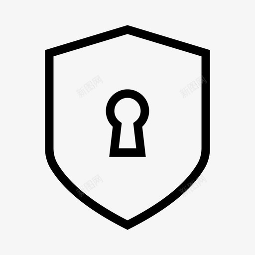 防护锁安全图标svg_新图网 https://ixintu.com 安全 安全线 锁 防护