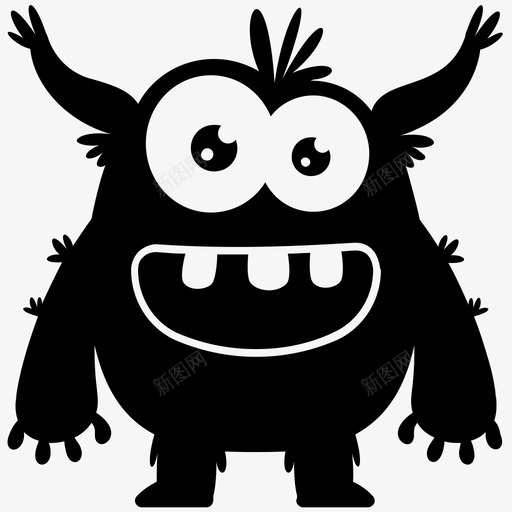 可怕的怪物侵略性的怪物外星人图标svg_新图网 https://ixintu.com 侵略性的怪物 可怕的怪物 可爱有趣的怪物角色 外星人 怪物卡通 恶魔