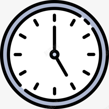 时钟管理9线颜色图标图标