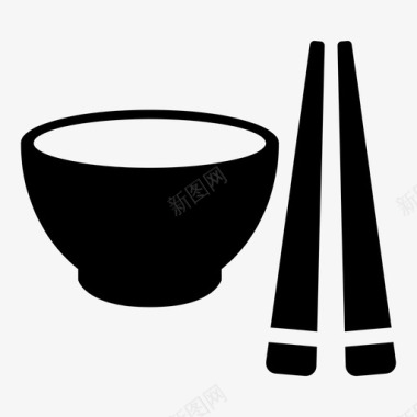 采购产品碗和筷子碗和筷子亚洲食品图标图标
