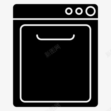 烤箱电器电子产品字形图标图标