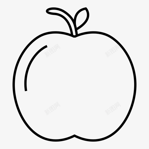 苹果水果学校图标svg_新图网 https://ixintu.com 学校 水果 苹果