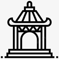 展馆图标展馆建筑中国图标高清图片