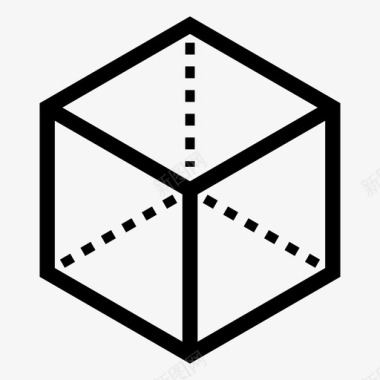 立方体方块图形图标图标