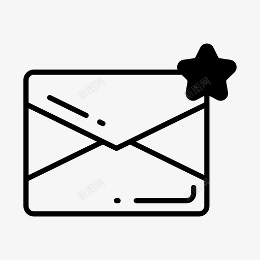 最喜欢的邮件通讯信封图标svg_新图网 https://ixintu.com 信件 信封 最喜欢的邮件 通讯