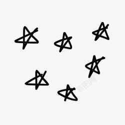 星座标识星星星座手绘星星图标高清图片