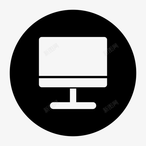 电脑显示器imac图标svg_新图网 https://ixintu.com imac 平面图标 显示器 电脑