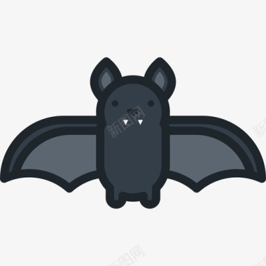 蝙蝠动物10线颜色图标图标