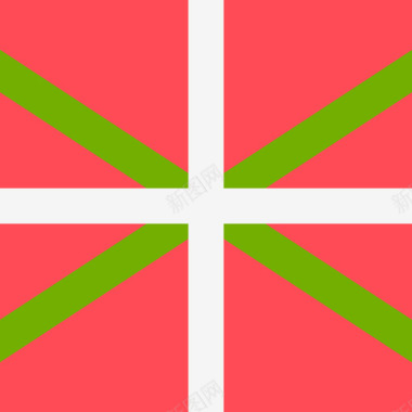 巴斯克国家国际旗帜4广场图标图标