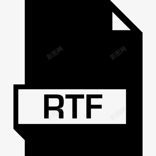 Rtf文件名glyph填充图标svg_新图网 https://ixintu.com Rtf 填充 文件名glyph