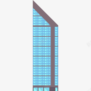 摩天大楼城市元素集合公寓图标图标