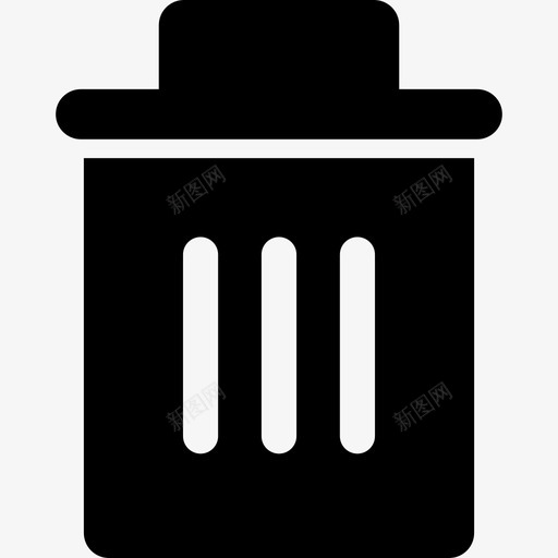垃圾商务和办公用固体装满图标svg_新图网 https://ixintu.com 商务和办公用固体 垃圾 装满