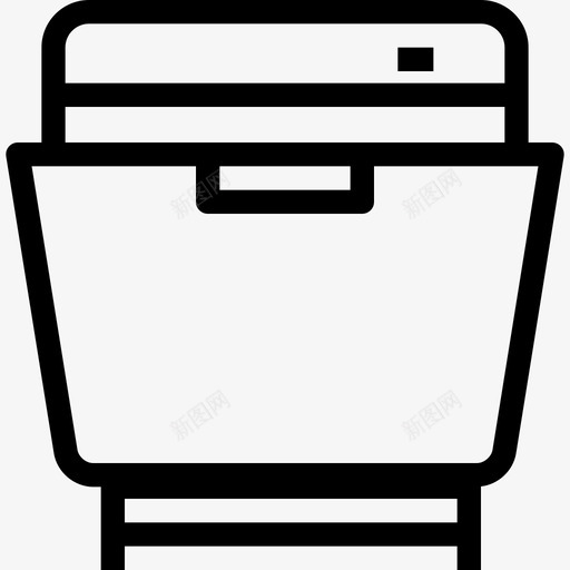 洗碗机家用和家具元件直列式图标svg_新图网 https://ixintu.com 家用和家具元件 洗碗机 直列式