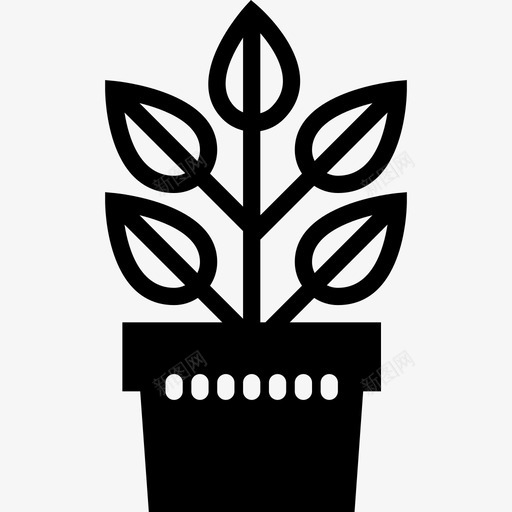 植物家庭收集2填充图标svg_新图网 https://ixintu.com 填充 家庭收集2 植物