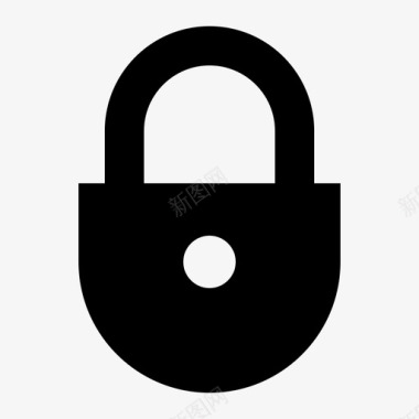 锁定阻止加密图标图标