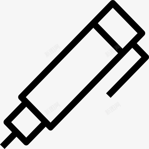 钢笔文具2直线型图标svg_新图网 https://ixintu.com 文具2 直线型 钢笔