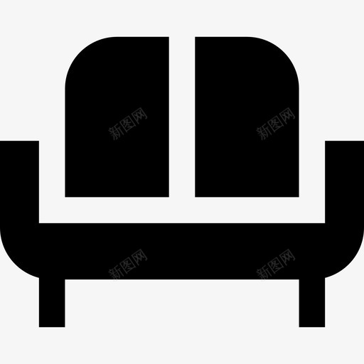 扶手椅家具实心填充图标svg_新图网 https://ixintu.com 填充 家具实心 扶手椅