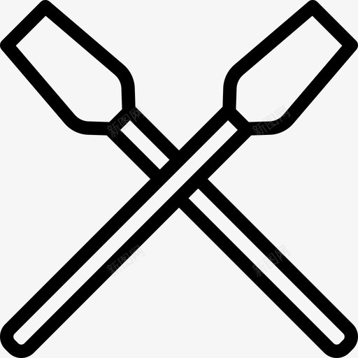 桨海盗收藏直线型图标svg_新图网 https://ixintu.com 桨 海盗收藏 直线型