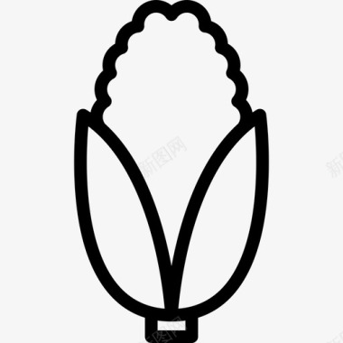 玉米食品5直链图标图标