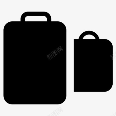 行李袋子手提箱图标图标
